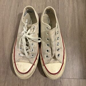 Converse Cream Canvas Sneakers